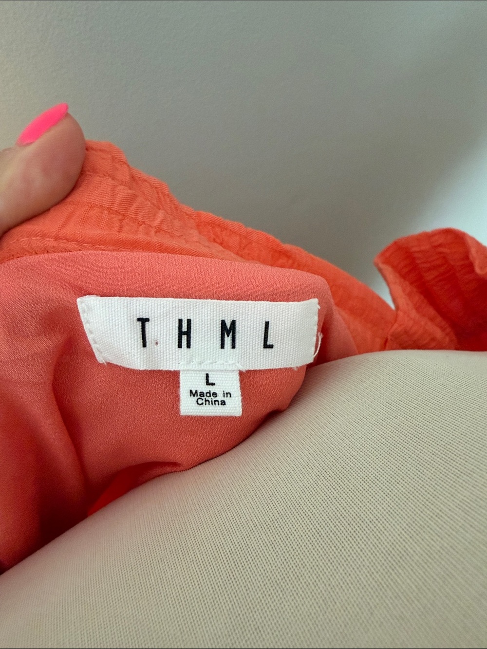 THML Orange Ruffled Strap Maxi Dress - Picture 2 of 4